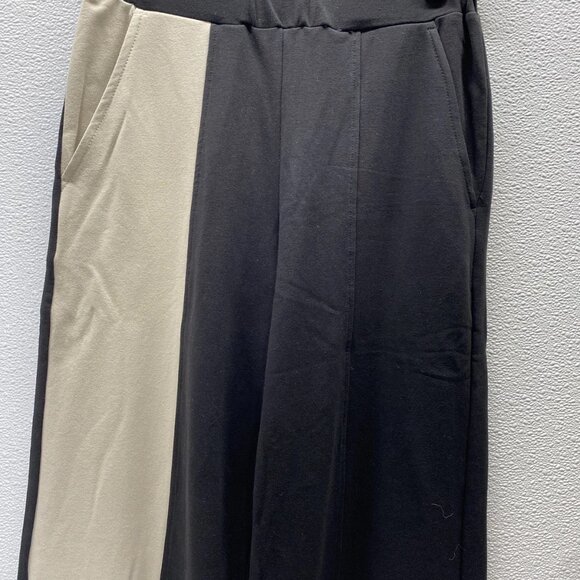 Alembika Women’s Slinky Flow Colorblock Pants Size 1 (US 6–8) Black/Ivory - Picture 11 of 12